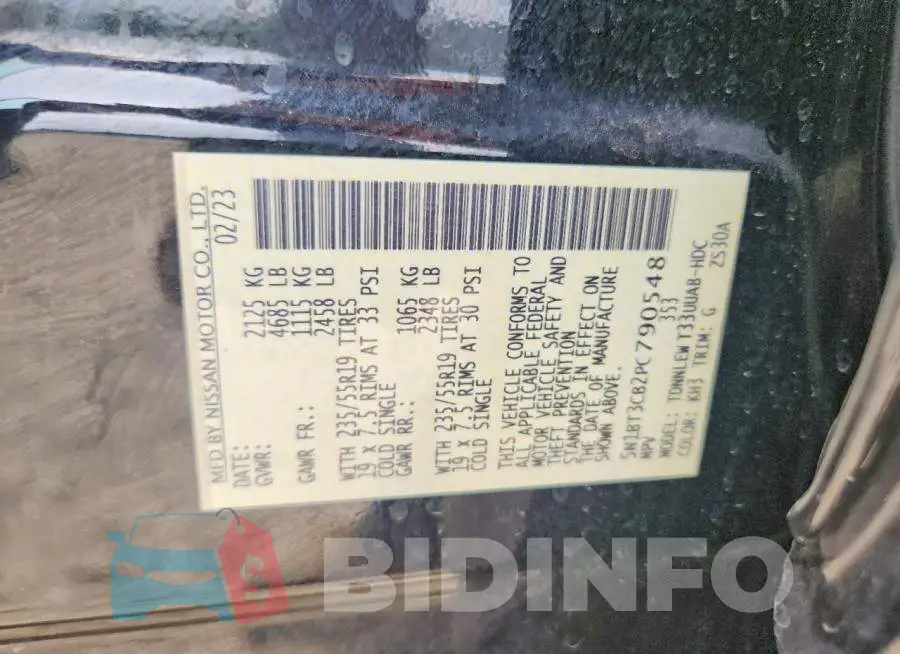 5N1BT3CB2PC790548 Photo# 13