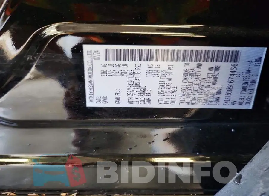 5N1BT3CB8SC674456 Photo# 13