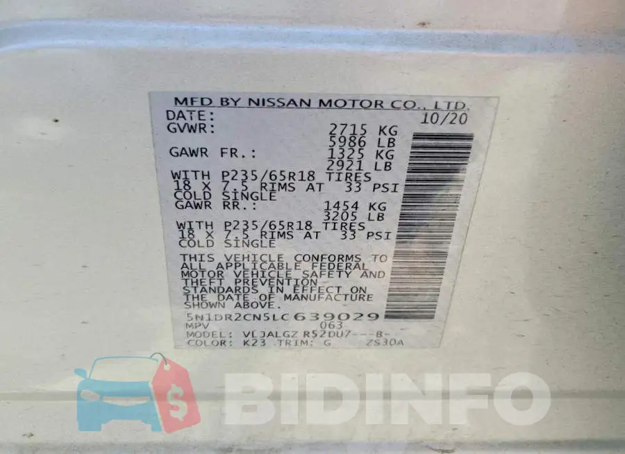 5N1DR2CN5LC639029 Photo# 13