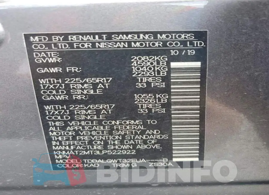 KNMAT2MT3LP522922 Photo# 13
