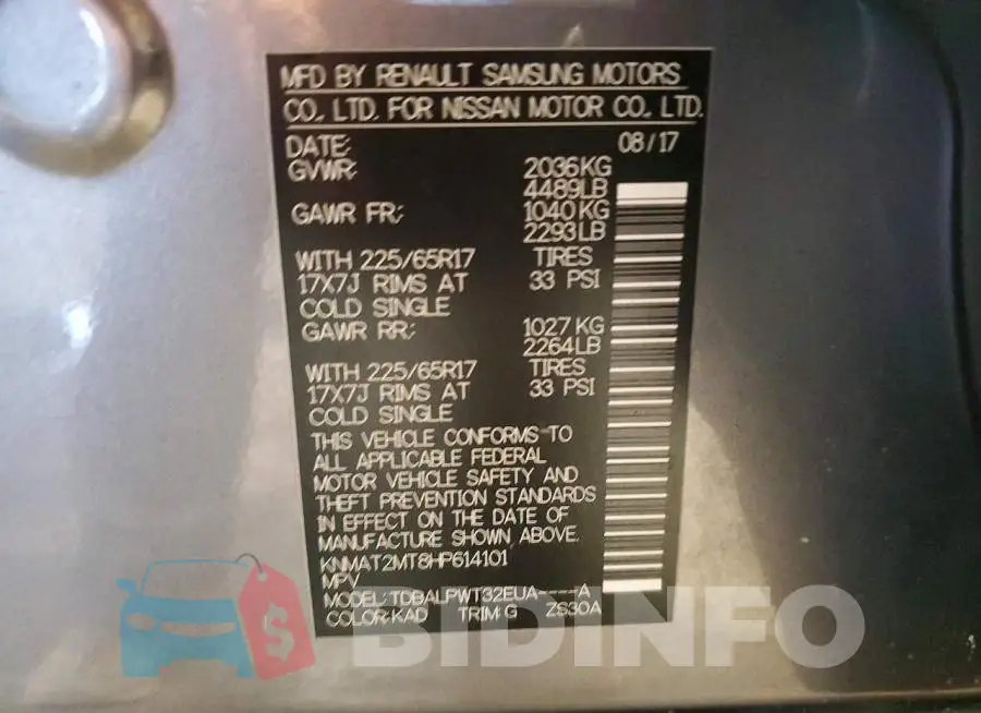 KNMAT2MT8HP614101 Photo# 13