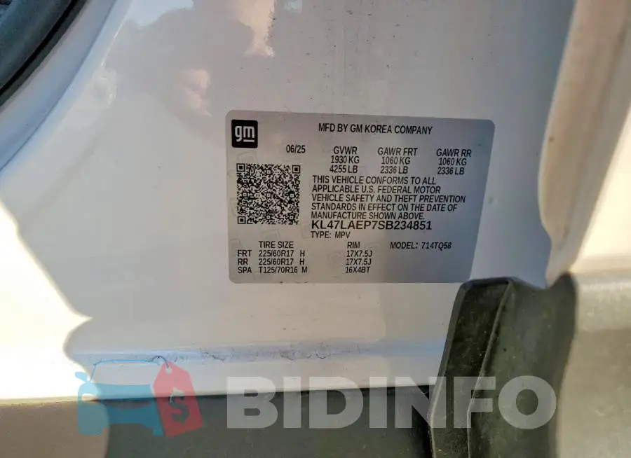 KL47LAEP7SB234851 Photo# 13