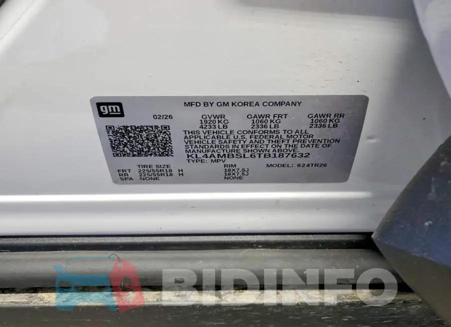 KL4AMBSL6TB187632 Photo# 13