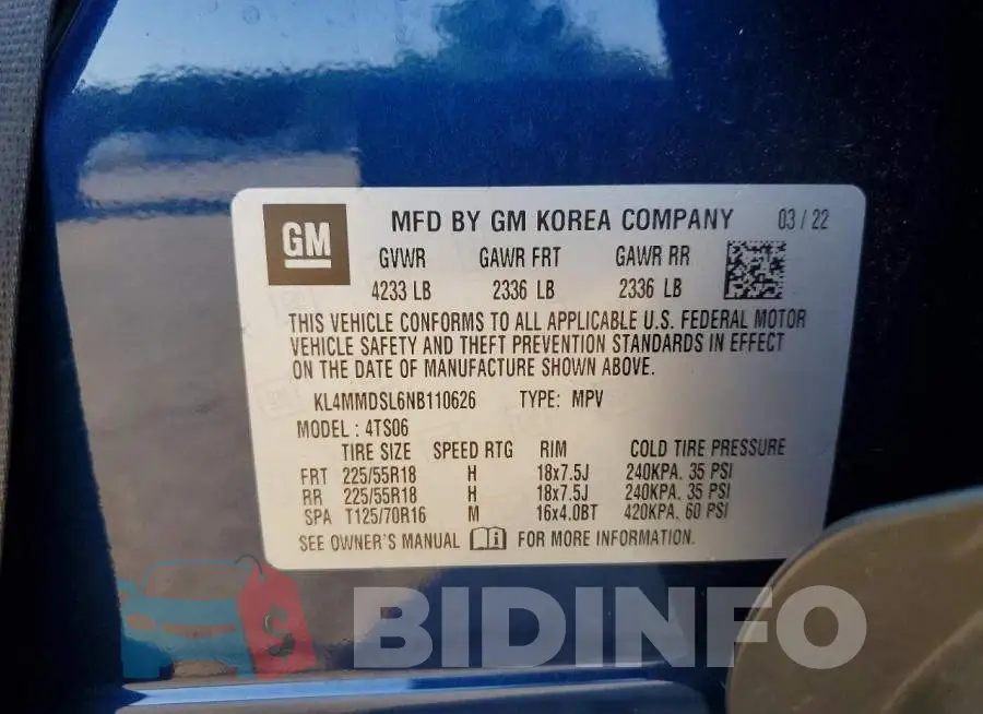 KL4MMDSL6NB110626 Photo# 12