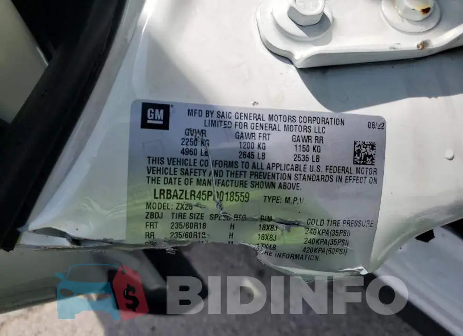 LRBAZLR45PD018559 Photo# 13
