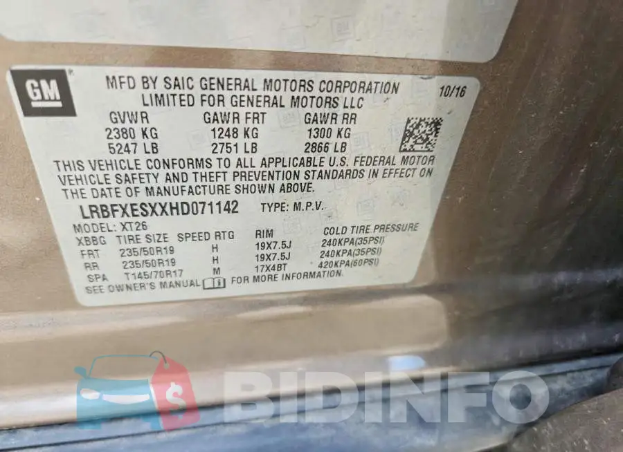 LRBFXESXXHD071142 Photo# 13