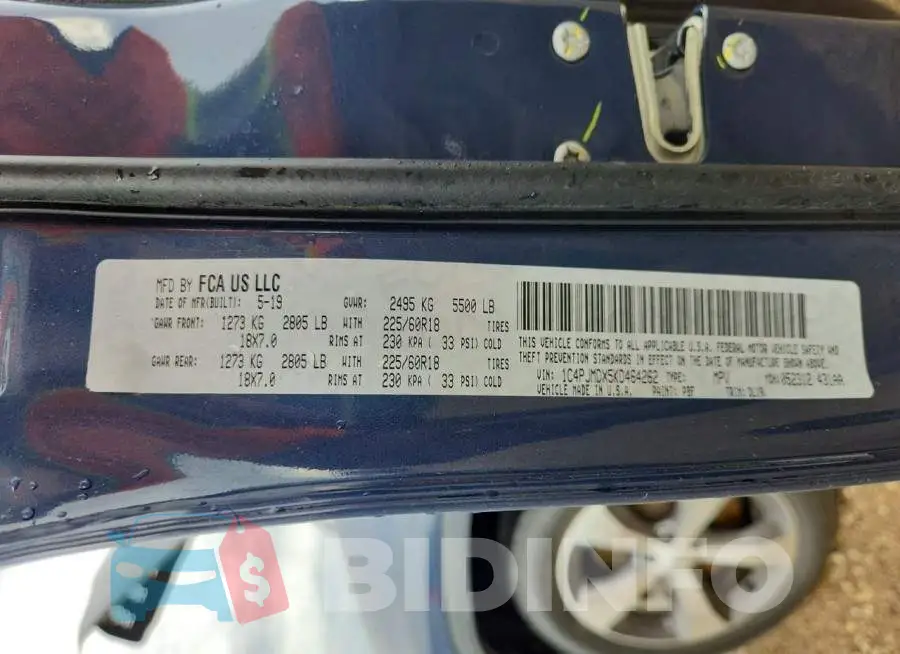 1C4PJMDX5KD464262 Photo# 12