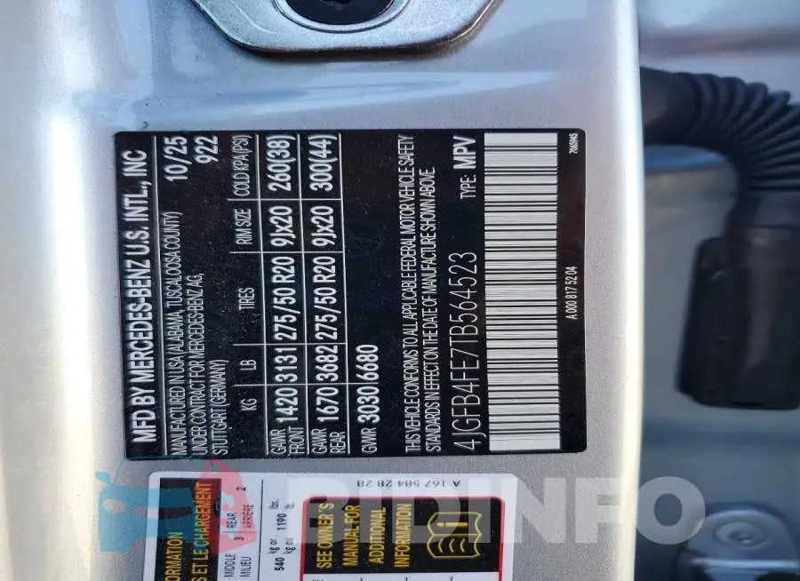 4JGFB4FE7TB564523 Photo# 13