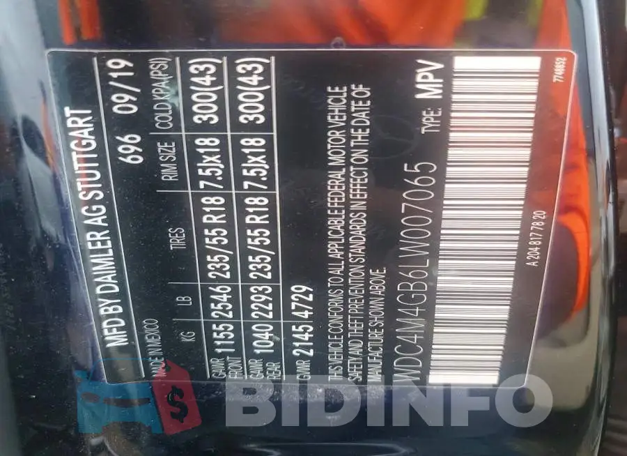 WDC4M4GB6LW007065 Photo# 12