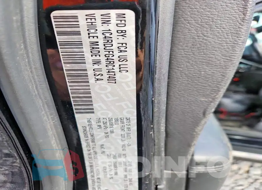1C4RDJFG4RC147407 Photo# 14