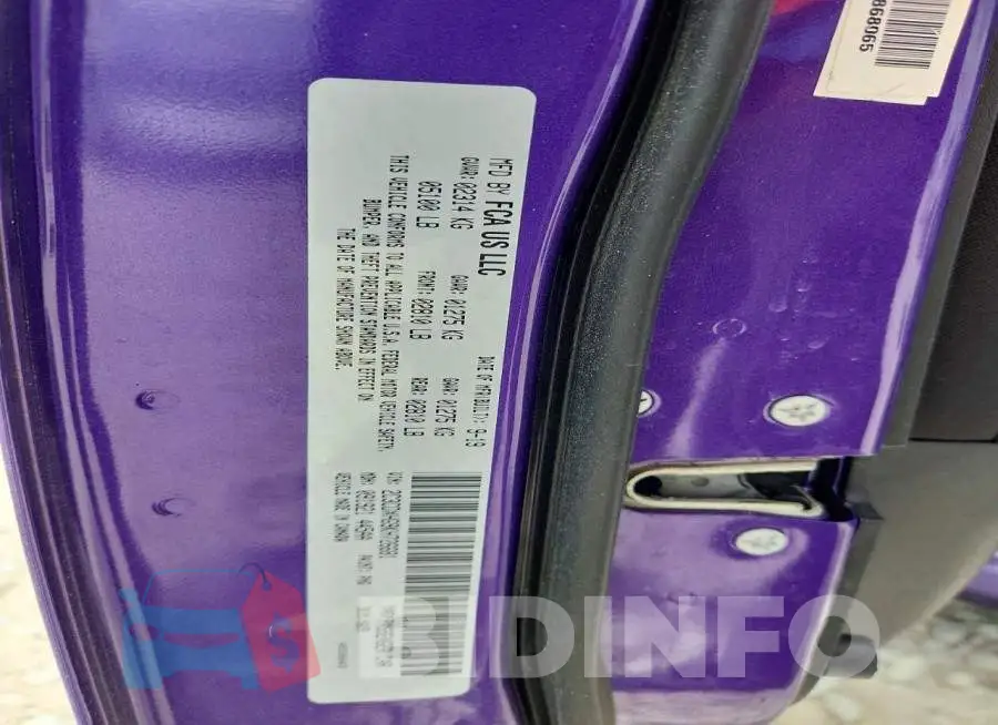 2C3CDXHG9KH726681 Photo# 12