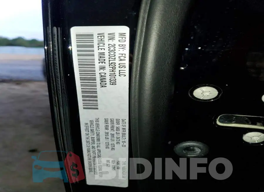 2C3CDZL92PH101339 Photo# 12