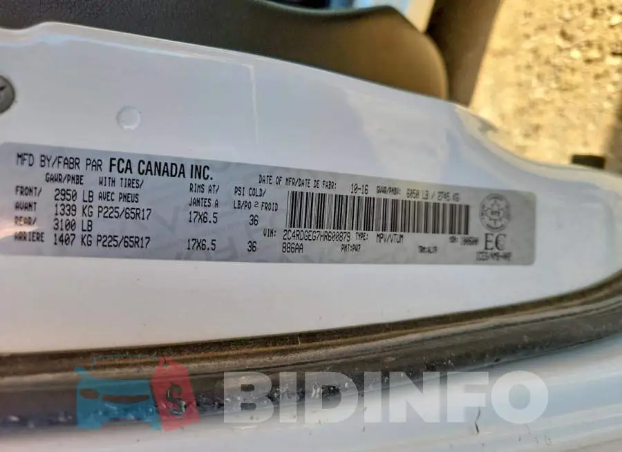 2C4RDGEG7HR600879 Photo# 14
