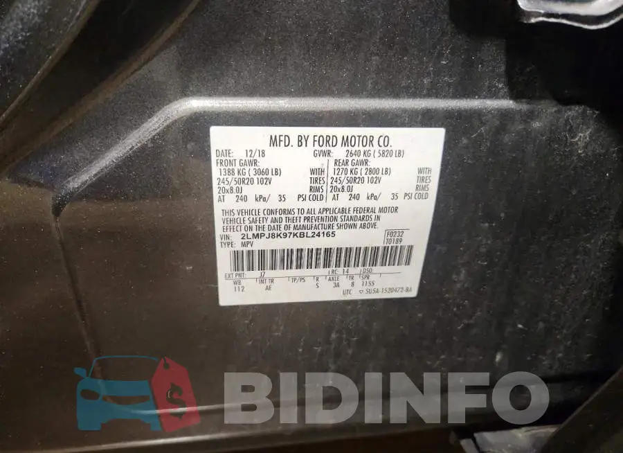 2LMPJ8K97KBL24165 Photo# 12