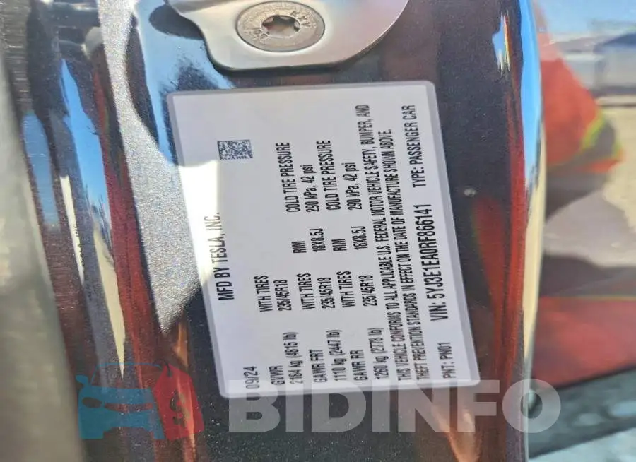 5YJ3E1EA0RF866141 Photo# 12