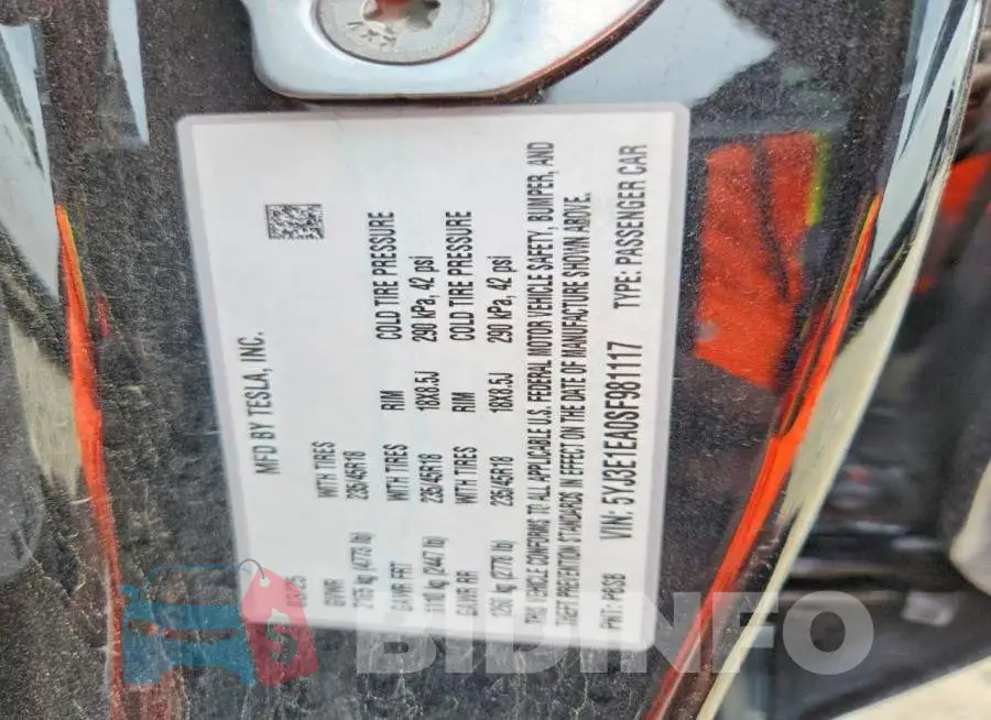5YJ3E1EA0SF981117 Photo# 12