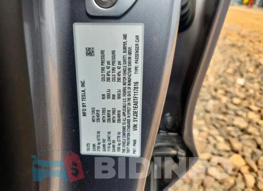 5YJ3E1EA0TF117816 Photo# 13