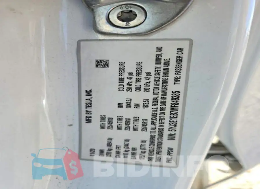 5YJ3E1EB7MF849385 Photo# 12