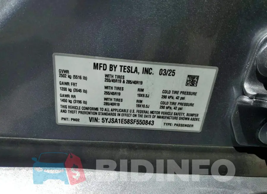 5YJSA1E58SF550843 Photo# 12