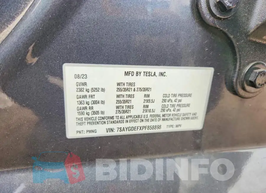 7SAYGDEFXPF858898 Photo# 12