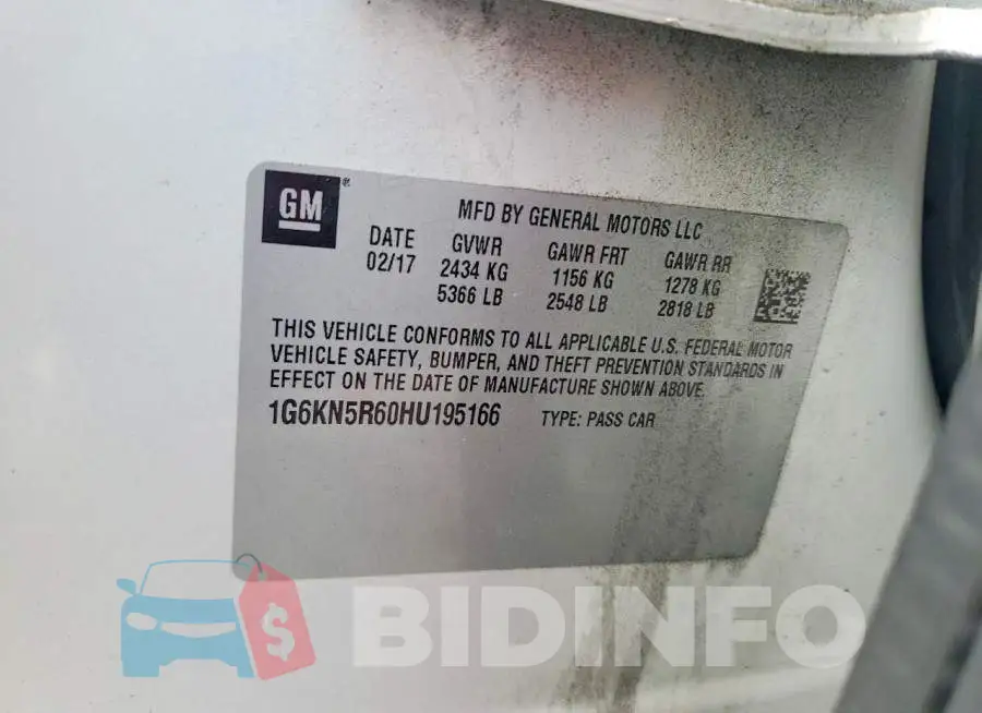 1G6KN5R60HU195166 Photo# 12