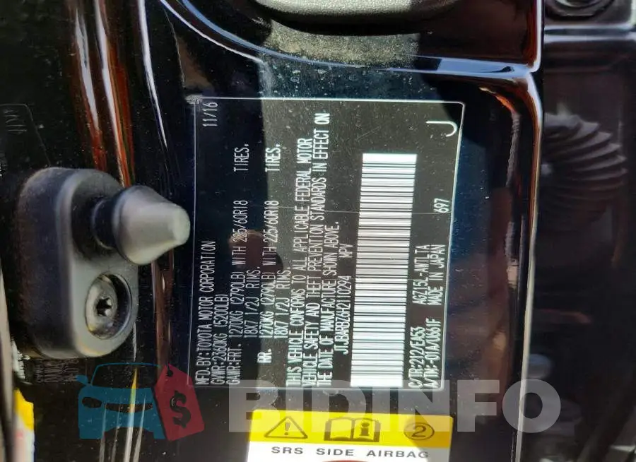 JTJBARBZ6H2110294 Photo# 13