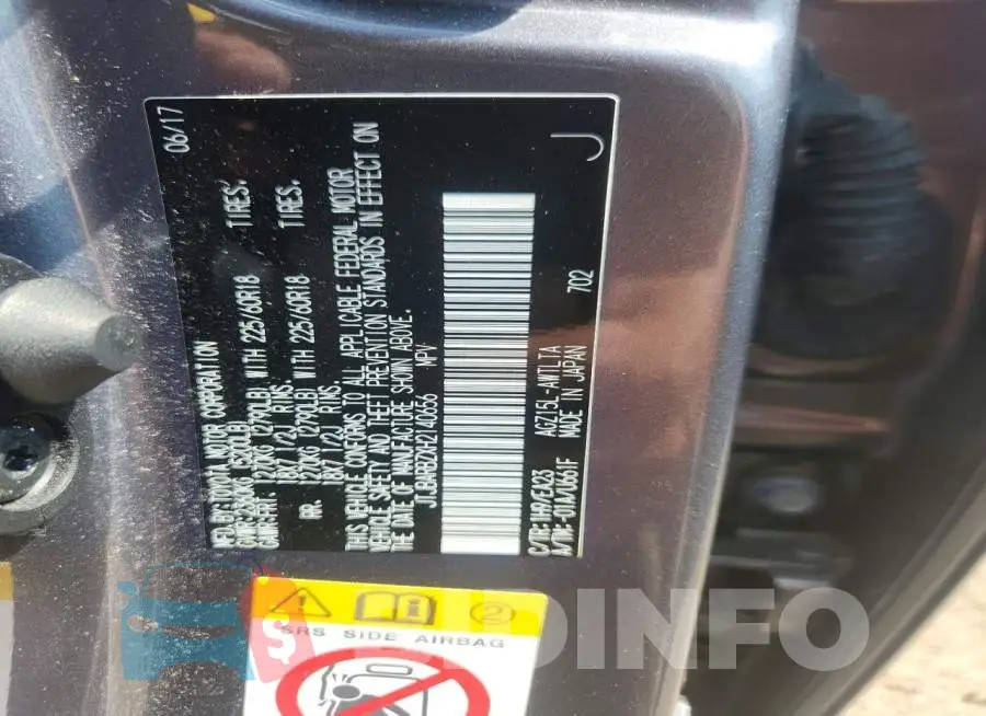 JTJBARBZXH2140656 Photo# 12