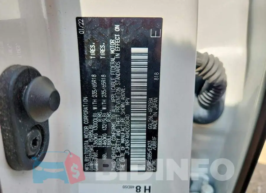 JTJHZKFA6N2038040 Photo# 12