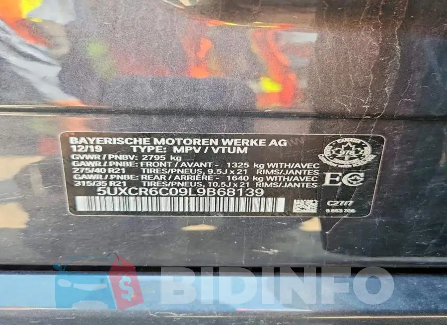 5UXCR6C09L9B68139 Photo# 13
