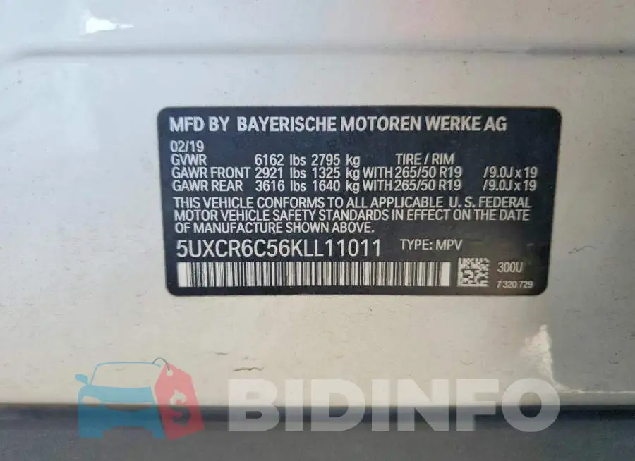 5UXCR6C56KLL11011 Photo# 13