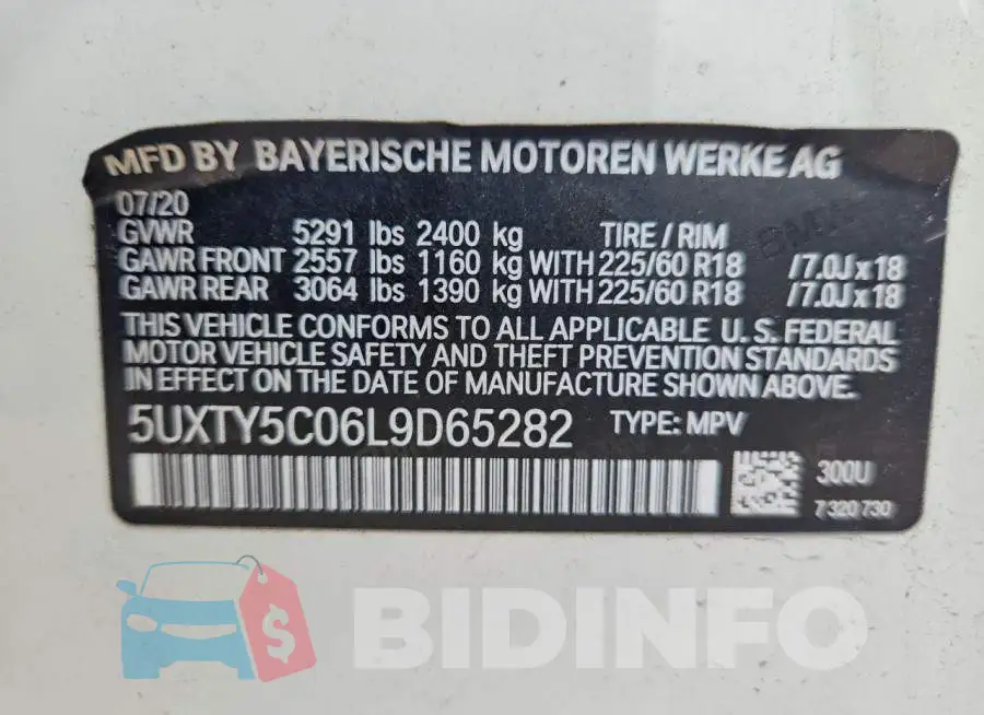 5UXTY5C06L9D65282 Photo# 13