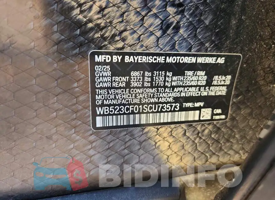 WB523CF01SCU73573 Photo# 12