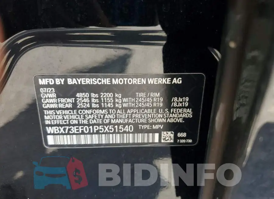WBX73EF01P5X51540 Photo# 13