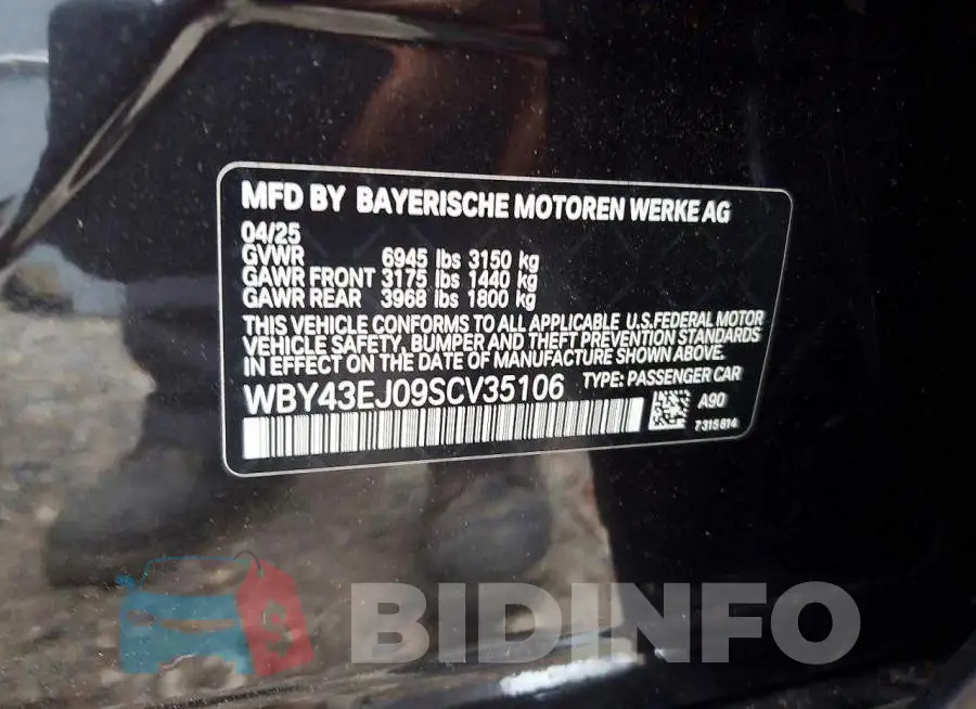 WBY43EJ09SCV35106 Photo# 12