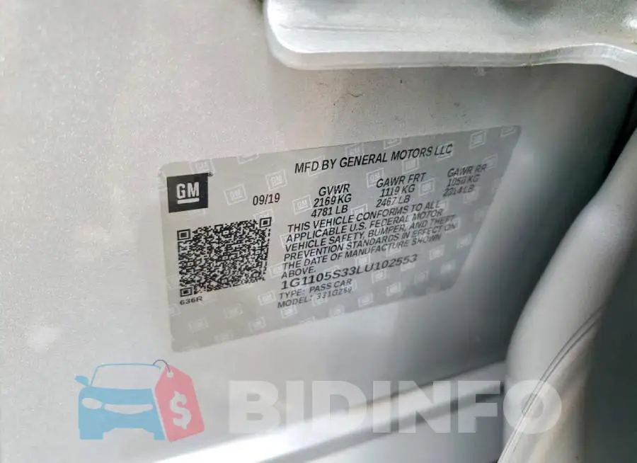 1G1105S33LU102553 Photo# 12