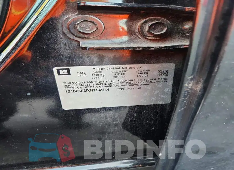 1G1BC5SMXH7133244 Photo# 12