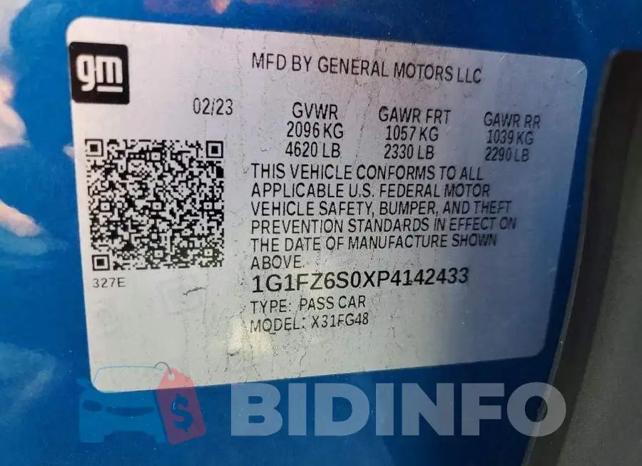 1G1FZ6S0XP4142433 Photo# 12