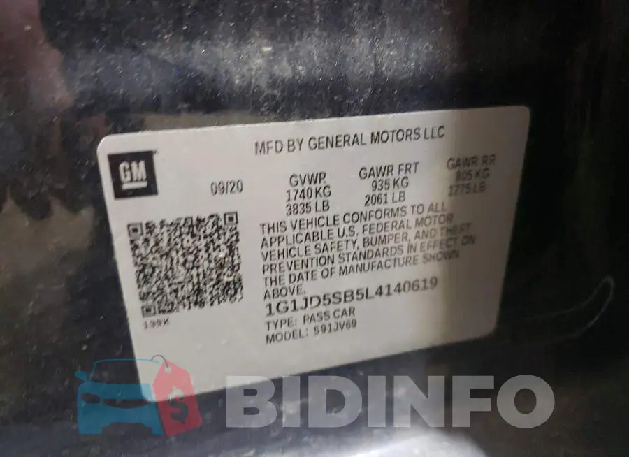 1G1JD5SB5L4140619 Photo# 12