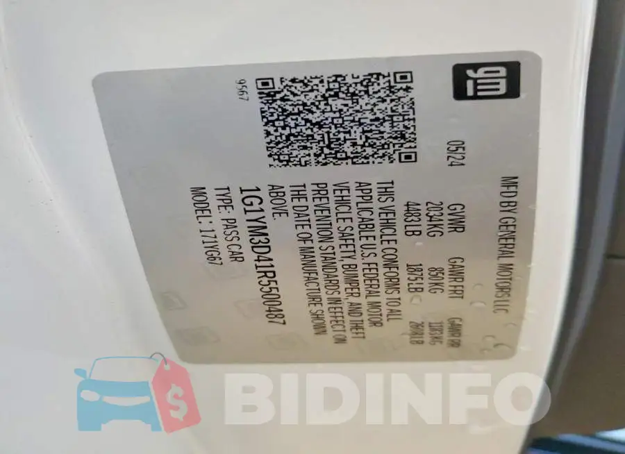 1G1YM3D41R5500487 Photo# 12