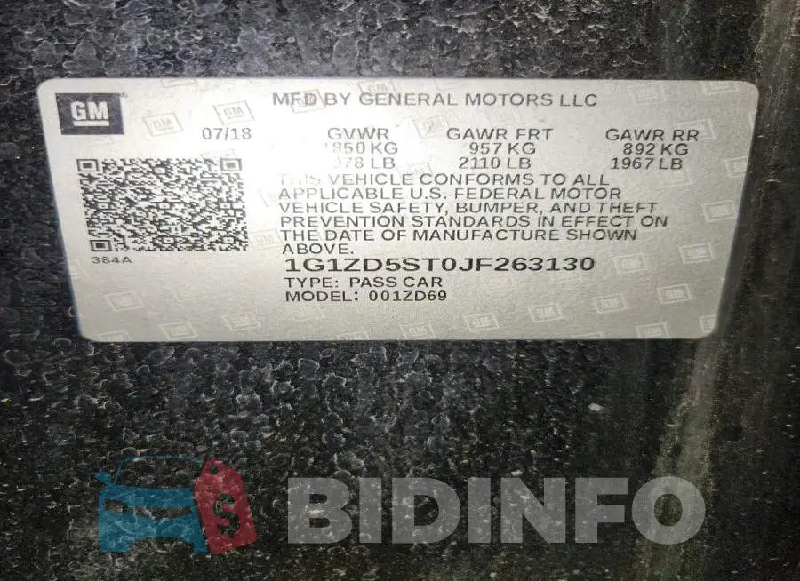 1G1ZD5ST0JF263130 Photo# 12