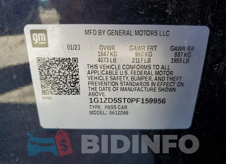 1G1ZD5ST0PF159956 Photo# 12