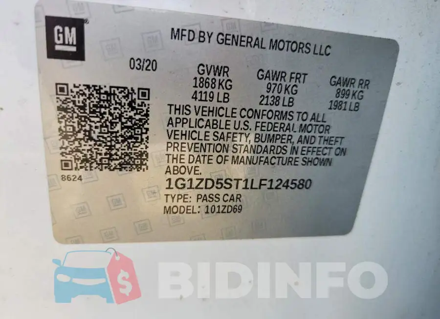 1G1ZD5ST1LF124580 Photo# 12