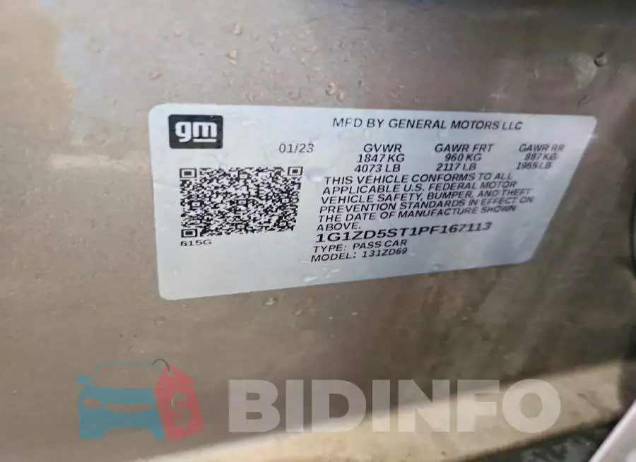 1G1ZD5ST1PF167113 Photo# 13