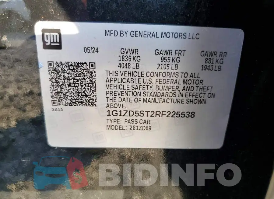 1G1ZD5ST2RF225538 Photo# 12