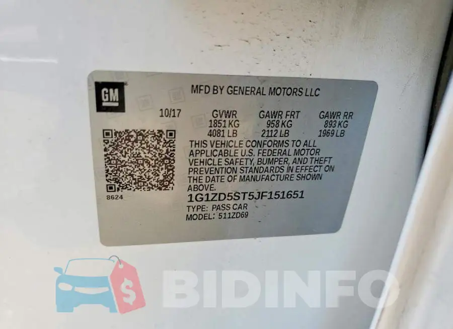 1G1ZD5ST5JF151651 Photo# 12