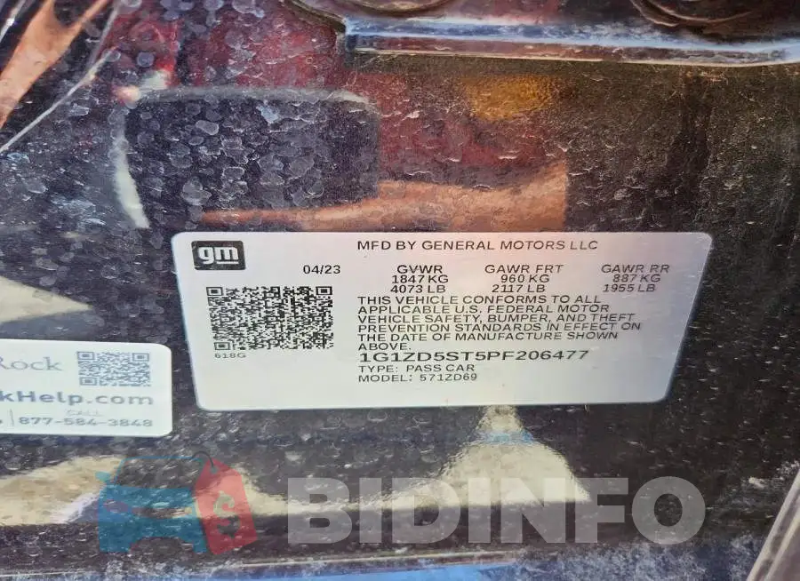 1G1ZD5ST5PF206477 Photo# 12