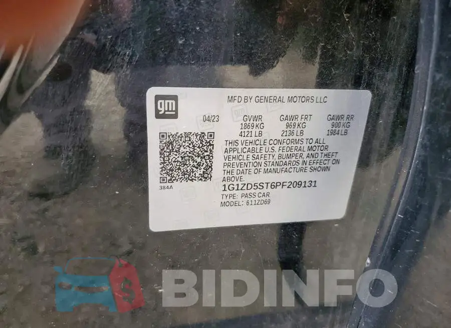 1G1ZD5ST6PF209131 Photo# 12