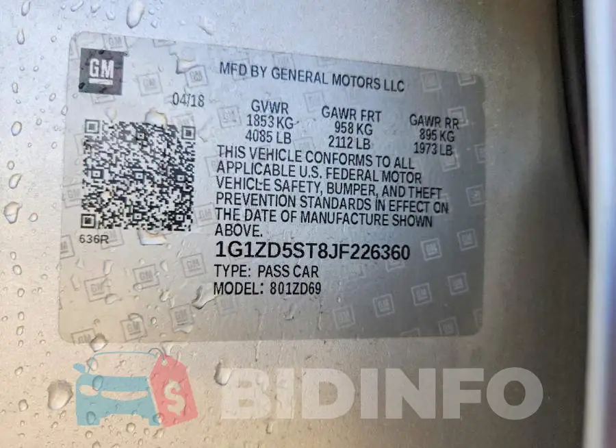 1G1ZD5ST8JF226360 Photo# 12