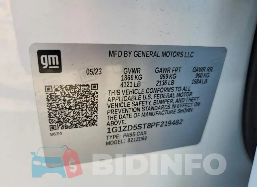 1G1ZD5ST8PF219482 Photo# 12