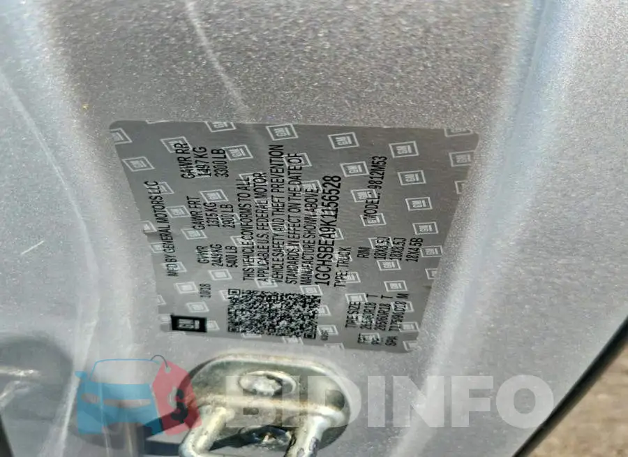 1GCHSBEA9K1156528 Photo# 12